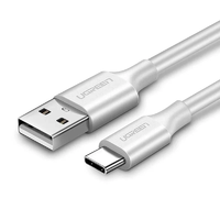 Ugreen Ugreen 60123 USB-A apa - USB-C apa 2.0 Adat és töltő kábel - Fehér (2m)