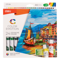 Deli Deli Color Emotion 12ml akrilfesték készlet - 24 színű