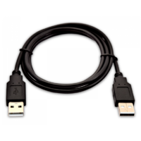 V7 V7 V7USB2AA-02M-1E USB-A apa - USB-A apa 2.0 Adat és töltőkábel - Fekete (2m)