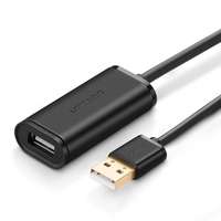 Ugreen Ugreen US121 USB-A apa - USB-A anya 2.0 Aktív Hosszabbító kábel - Fekete (15m)
