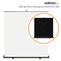 Walimex Walimex pro Roll-up 210x220cm Fotós háttér - Fehér