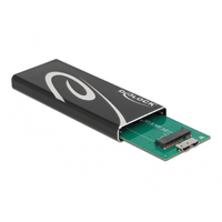 Delock Delock 42007 1.8" M.2 USB 3.2 Gen 2 Külső SSD ház - Fekete