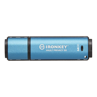 Kingston Kingston 64GB IronKey Vault Privacy 50 USB 3.0 Pendrive - Kék
