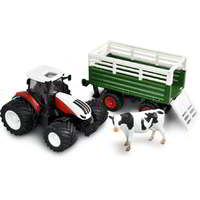 Amewi Amewi RC Traktor állatszállító pótkocsival távirányítós munkagép (1:24) - Színes