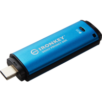 Kingston Kingston 8GB IronKey Vault Privacy 50 USB Type-C Pendrive - Kék