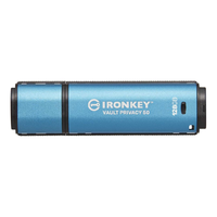 Kingston Kingston 128GB IronKey Vault Privacy 50 USB Type-C Pendrive - Kék