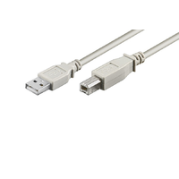 Goobay Goobay 93596 USB-A apa - USB-B apa 2.0 Nyomtató kábel - Szürke (1.8m)