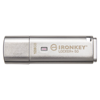 Kingston Kingston 128GB IronKey Locker+ 50 USB 3.2 Gen 1 Pendrive - Ezüst