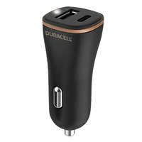 Duracell Duracell 6026A USB-A/USB-C Autós töltő - Fekete (27W)
