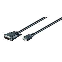 M-CAB M-CAB 7300082 HDMI - DVI átalakító kábel 3m Fekete
