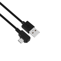 Stansson Stansson CZ-237-D USB-A apa - USB-C apa 2.0 Derékszögű adat és töltőkábel - Fekete (2m)