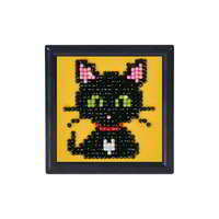 Diamond Dotz Diamond Dotz: Gyémántszemes kirakó - Zöld szemű fekete cica