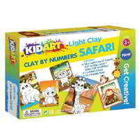 KidArt Kid Art: Gyurmázz számok szerint! Szafari Modellező gyurma készlet 35 x 6g - Színes