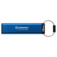 Kingston Kingston IronKey Keypad 200 USB 3.2 Gen1 16GB Pendrive - Kék
