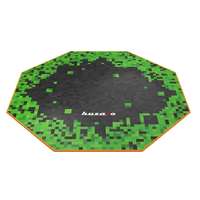 Huzaro Huzaro Floormat 4.0 Pixel Gaming szőnyeg - Fekete/Zöld