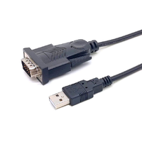 Equip Equip 133391 USB-A apa 2.0 - Serial (9 pin) apa adatkábel - Fekete (1.5m)