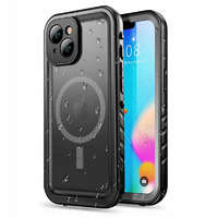 Tech-Protect Tech-Protect Shellbox MagSafe Apple iPhone 14 Vízálló tok - Átlátszó/Fekete