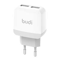 Budi Budi 940E 2x USB-A Hálózat itöltő - Fehér (12W)