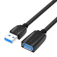 Vention Vention VAS-A45-B150 USB-A apa - USB-A anya 3.0 Hosszabító Kábel - Fekete (1,5m)