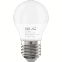 Retlux Retlux RLL 438 Klasszikus LED mini izzó 6W 510lm 3000K E27 - Meleg Fehér