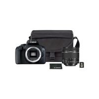 Canon Canon EOS 2000D Digitális fényképezőgép + EF-S 18-55 IS II + SB130 + 16GB kártya - Fekete