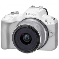 Canon Canon EOS R50 Tükörnélküli fényképezőgép ++ RF-S 18-45mm F4.5-6.3 KIT - Fehér