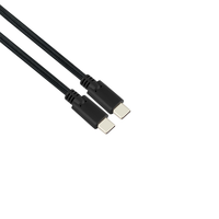 Stansson Stansson CZ-256-D USB-C apa - USB-C apa 3.2 Adat és töltőkábel - Fekete (1m)