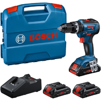 Bosch Bosch GSB 18V-55 Professional Akkumulátoros ütvefúró-csavarozó + 3 x 4.0Ah Akkumulátor + Gyorstöltő