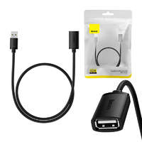 Baseus Baseus AirJoy Series USB-A apa - USB-A anya 2.0 Hosszabbító kábel - Fekete (0.5m)