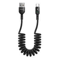 Mcdodo Mcdodo CA-6420 Omega USB-A apa - USB Type-C apa Adat és töltő kábel - Fekete (1.8m)