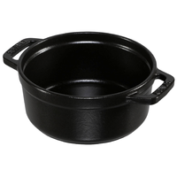 Staub Staub La Cocotte 12cm Sütőedény kerek - Fekete