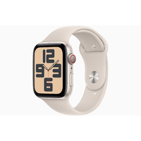 Apple Apple Watch SE (2023) 44mm Okosóra S/M méretű szíjjal - Starlight