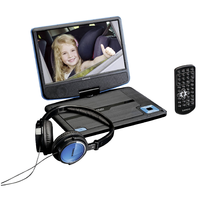Lenco Lenco DVP-910 Hordozható DVD lejátszó - Fekete/Kék