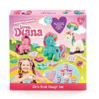 Egyéb Love Diana Unikornisos Csillámgyurma készlet 336g - 5 színű