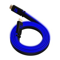 Egyéb FloatingGrip HDMI-A apa - HDMI-A apa Kábel LED 1.5m - Kék