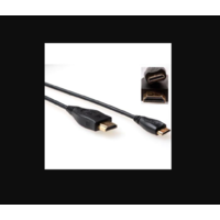 ACT ACT AK3671 HDMI v1.4 - HDMI mini 1.4 Kábel 1m - Fekete