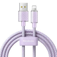 Mcdodo Mcdodo CA-3645 USB-A apa - USB-C/Lightning apa Adat és töltő kábel - Lila (2m)