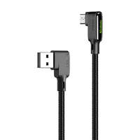 Mcdodo Mcdodo CA-7531 USB-A apa - MicroUSB-B apa 90° 2.0 Adat és töltő kábel - Fekete (1.8m)