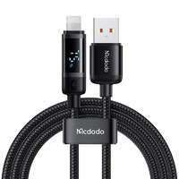 Mcdodo Mcdodo CA-5000 USB-A apa - Lightning apa 2.0 Adat és töltő kábel - Fekete (1.2m)