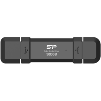 Silicon Power Silicon Power 500GB DS72 USB-C+A Külső SSD - Fekete