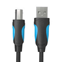 Vention Vention VAS-A16-B500 USB Type-A apa - USB Type-B apa 2.0 Nyomtató kábel - Fekete (5m)
