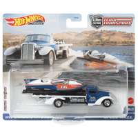 Mattel Mattel Hot Wheels Team Transport HW Classic Hydroplane és Speed Waze autószállító kisautó - Kék/Fehér