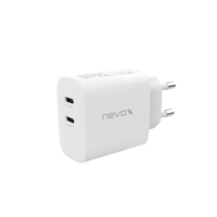 Nevox Nevox 2137 2x USB Type-C Hálózati töltő - Fehér (45W)