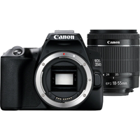 Canon Canon EOS 250D Digitális fényképezőgép + EF-S 18-55mm f/3.5-5.6 III objektív - Fekete
