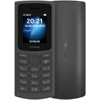 Nokia Nokia 105 4G 48MB/128MB Dual SIM Okostelefon - Fekete + Domino Quick SIM kártya csomag