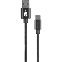 Egyéb Spartan Gear 66085 USB-A apa - USB-C apa 3.0 Adat és töltő kábel - Fekete (2m)