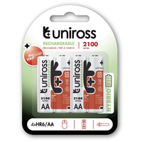 Uniross Uniross UH4AA2100 AA NiMH Akkumulátor 2100mAh (4db/csomag)