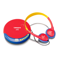 Lenco Lenco CD-021KIDS Discman Hordozható CD lejátszó - Kék/Piros