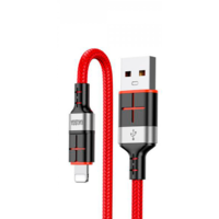 KAKU Kakusiga KSC-696 USB-A apa - Lightning apa töltő kábel 1,2m - Piros