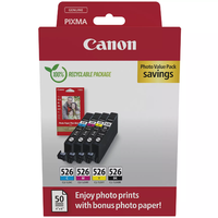 Canon Canon CLI-526 Eredeti Tintapatron Multipack + Fotópapír